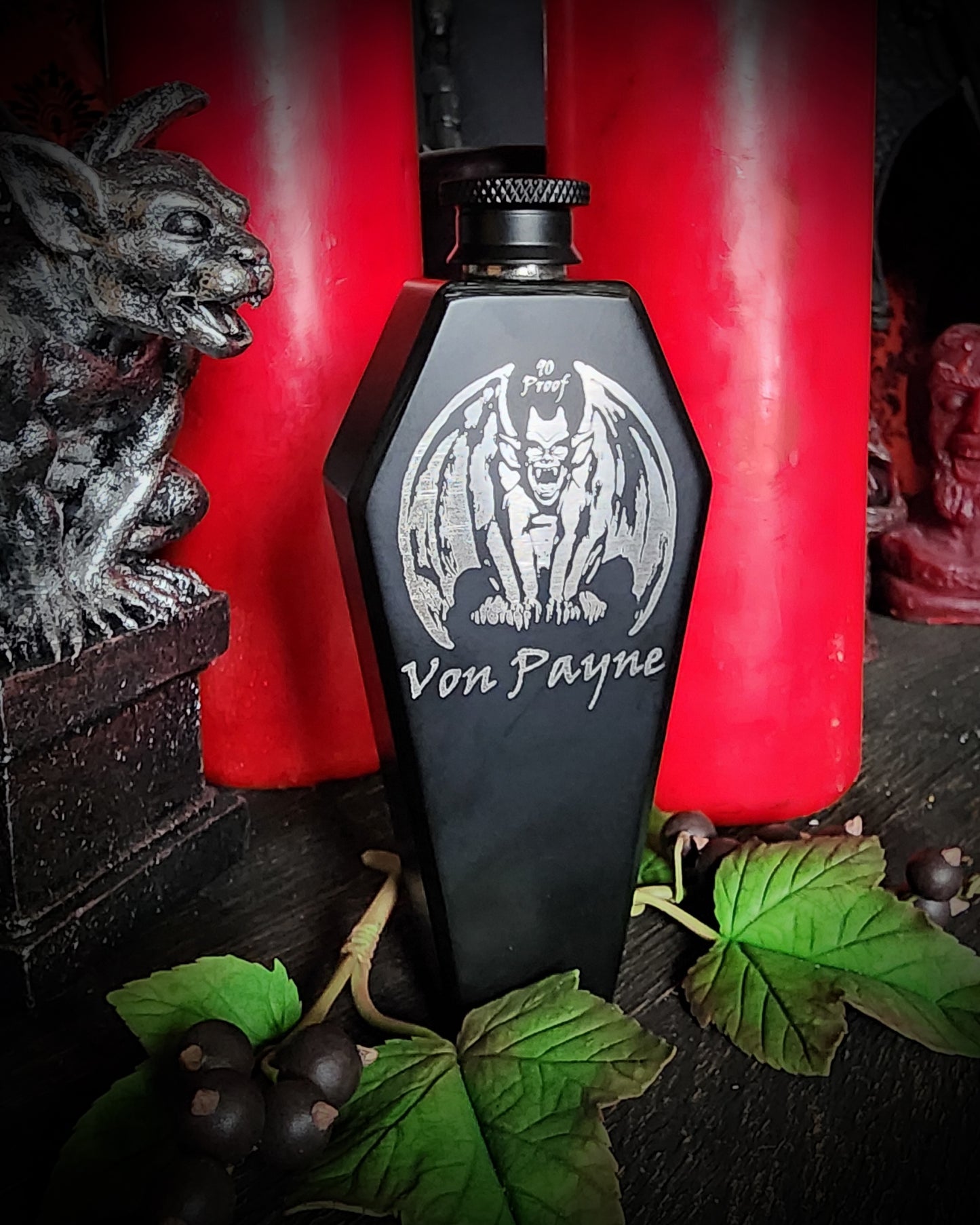 Gargoyle Coffin Flask